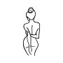 WALLXPERT Zidna dekoracija Woman Body - slika 4