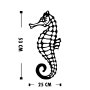 WALLXPERT Zidna dekoracija Seahorse - slika 4