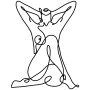 WALLXPERT Zidna dekoracija Geometric Nude Woman - slika 1