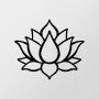 WALLXPERT Zidna dekoracija Lotus Flower 1 Metal Decor - slika 5