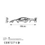 WALLXPERT Zidna dekoracija Mclaren P1 Silhouette - slika 5