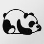WALLXPERT Zidna dekoracija Panda Metal Decor - slika 1