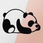 WALLXPERT Zidna dekoracija Panda Metal Decor - slika 5