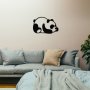 WALLXPERT Zidna dekoracija Panda Metal Decor - slika 2