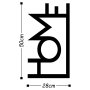 WALLXPERT Zidna dekoracija Home Black - slika 3