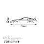 WALLXPERT Zidna dekoracija Toyota Supra Silhouette - slika 5