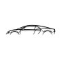 WALLXPERT Zidna dekoracija Bugatti Veyron Silhouette - slika 1
