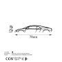 WALLXPERT Zidna dekoracija Bugatti Veyron Silhouette - slika 5