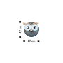 WALLXPERT Zidna dekoracija Owl 3 Silver - slika 3
