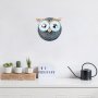 WALLXPERT Zidna dekoracija Owl 3 Silver - slika 2