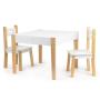 ECO TOYS STO ZA DECU SA DVE STOLICE BELI - slika 2
