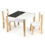 ECO TOYS STO ZA DECU SA DVE STOLICE BELI - slika 3