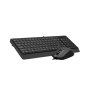 A4 TECH Tastatura i miš F1512 YU-LAYOUT USB, Black - slika 2