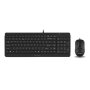A4 TECH Tastatura i miš F1512 YU-LAYOUT USB, Black - slika 1
