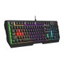 A4 TECH Tastatura B135N (NEON LED), black, USB, US layout - slika 2
