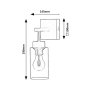 RABALUX Prudence 2671 zidna lampa - slika 5