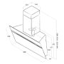 ELICA Aspirator STRIPE BL/A/90/LX - slika 2