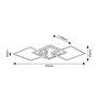 RABALUX Sigurd 3200 LED plafonjera - slika 4