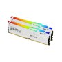 KINGSTON DIMM DDR5 32GB 2x16GB kit 6800MT/s KF568C34BWEAK2-32 FURY Beast White RGB EXPO - slika 1