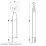 LUNA PODNA LAMPA 240 8W 3000K DIM - slika 3