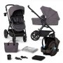 KINDERKRAFT Kolica 3U1 A-TOUR (MINK PRO) DARK GREY - slika 1