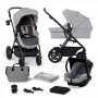 KINDERKRAFT Kolica 3U1 A-TOUR (MINK PRO) LIGHT GREY - slika 1