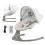KINDERKRAFT Stolica za ljuljanje LUMI 2 LIGHT GREY - slika 3