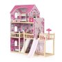 ECO TOYS Drvena kuća za lutke sa terasom i toboganom - slika 3
