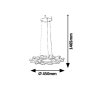 RABALUX Felicity 6210 LED visilica - slika 4
