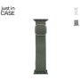 JUST IN CASE 2u1 Narukvica za pametni sat 38-41mm srebrna MILANESE + zelena TEKSTIL - slika 3