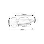 RABALUX Odiss 71048 LED zidna lampa - slika 3