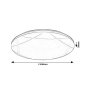RABALUX Oswald2 71053 LED plafonjera - slika 5