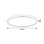 RABALUX Paulos 71075 LED plafonjera - slika 4