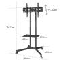 HAMA Trolley TV stalak sa točkićima za tv do 75'' - slika 2