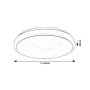 RABALUX Trevor2 71182 LED plafonjera - slika 4