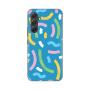 TERACELL Maska za Samsung A546B Galaxy A54 5G Happy Lines blue - slika 1
