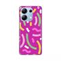 TERACELL Maska za Xiaomi Redmi Note 13 4G (EU) Happy Lines pink - slika 1