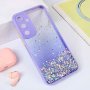TERACELL Maska Frame Glitter za Samsung A356B Galaxy A35 5G Ljubičasta - slika 1