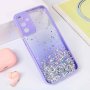 TERACELL Maska Frame Glitter za Samsung A156 Galaxy A15 5G Ljubičasta - slika 1