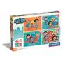 CLEMENTONI Puzzle 4 in 1 dc superfriends - slika 1