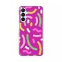 TERACELL Maska Silikonska Print za Samsung A156B Galaxy A15 5G Happy Lines pink - slika 1