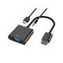 LINKOM Adapter-konvertor HDMI na VGA (m/ž)+ audio+USB Micro - slika 1