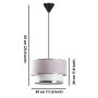 OPVIQ Visilica Cake Light Grey Silver - slika 5