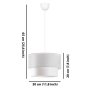 OPVIQ Visilica Cake Metal White - slika 5