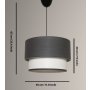 OPVIQ Visilica Tubol Anthracite - slika 3