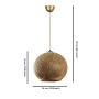 OPVIQ Visilica Nest Gold Brown - slika 5