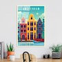 WALLXPERT Dekorativna slika od kaljenog stakla, AMSTERDAM, UV 1028 (30x45 cm) - slika 2