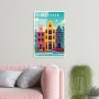 WALLXPERT Dekorativna slika od kaljenog stakla, AMSTERDAM, UV 1028 (30x45 cm) - slika 3