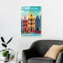 WALLXPERT Dekorativna slika od kaljenog stakla, AMSTERDAM, UV 1028 (30x45 cm) - slika 4
