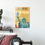 WALLXPERT Dekorativna slika od kaljenog stkala, New York (UV1027) 30 x 45cm - slika 2